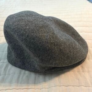 Kangol Size XL Wool Clery Hat Flat Cap Grey Gray